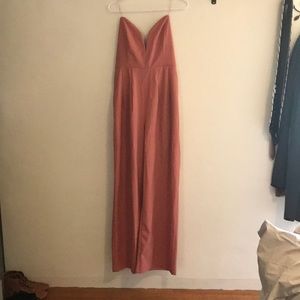 Beautiful coral corset jumpsuit